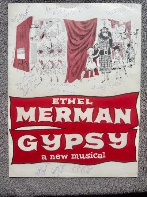 Ethel Merman — Ethel Merman Signed “Gypsy” Program – Original Cast, 18 Autos – Beckett LOA, image 4