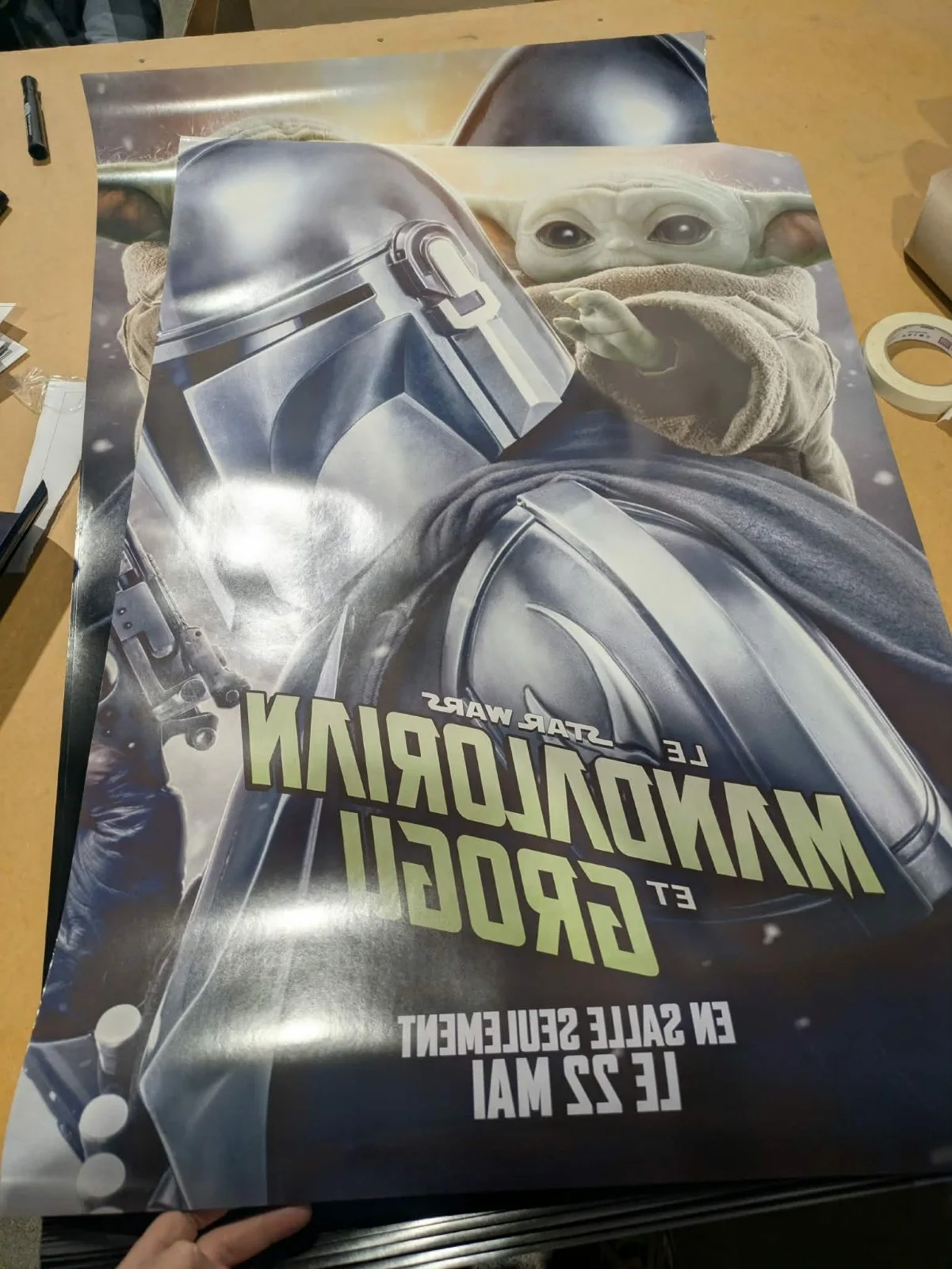 The Mandalorian and Grogu (2026) Original d/s Cinema FC One sheet teaser poster, изображение 2