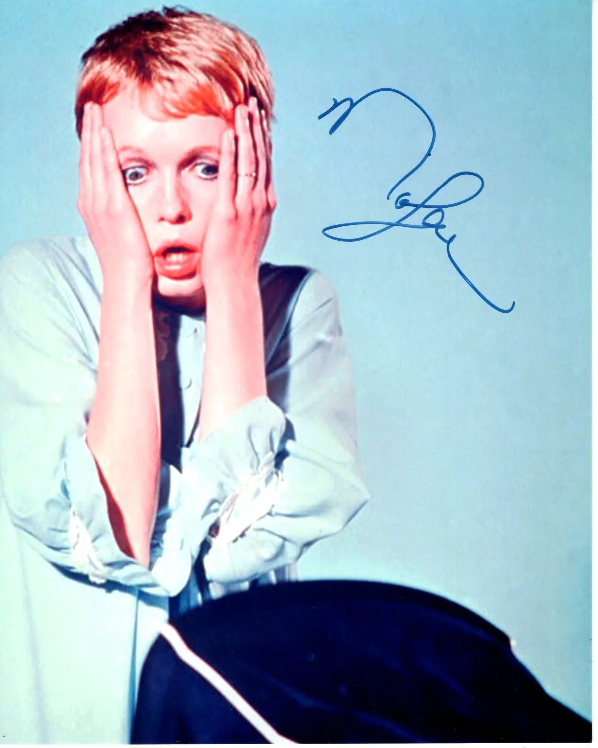 Mia Farrow — Mia Farrow Signed Autographed 8x10 Rosemary's Baby Photograph