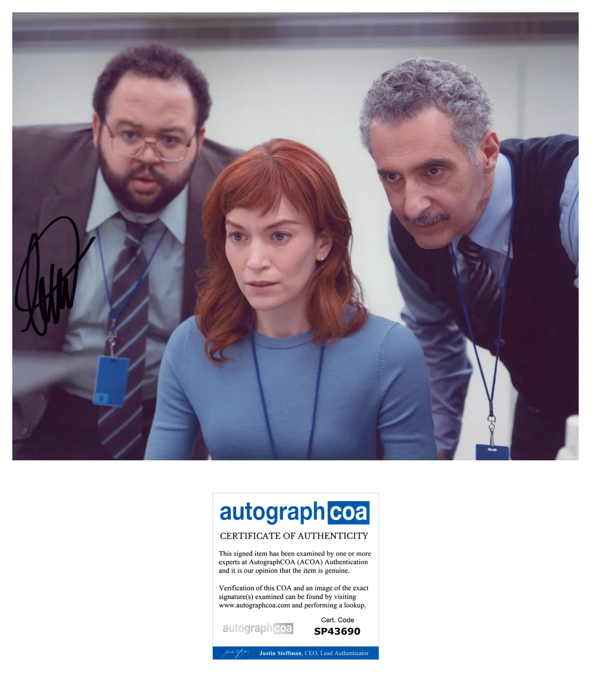 BRITT LOWER SIGNED SEVERANCE HELLY 8x10 PHOTO E w/EXACT PROOF & AUTOGRAPH COA, image 2