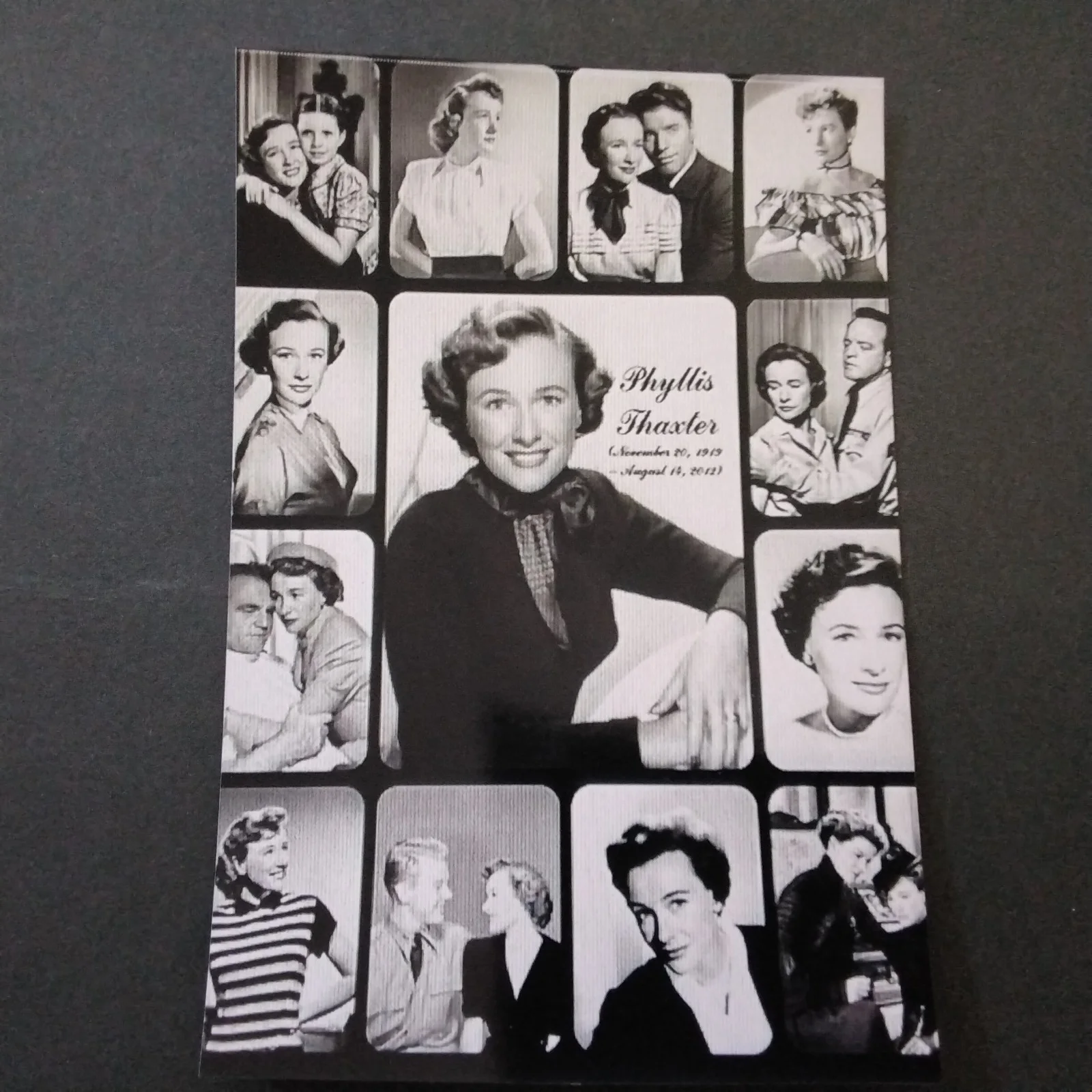 Phyllis Thaxter SIGNED Card Photo 40s Movie TV Actress 30 Seconds Tokyo Superman, изображение 5