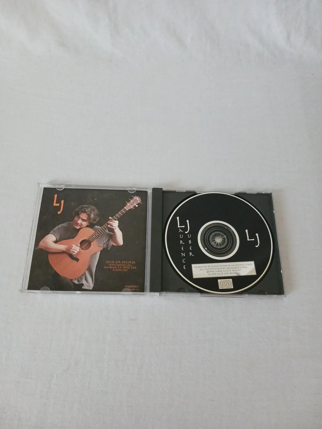Laurence Juber — Laurence Juber SIGNED LJ (CD, 1995) Solid Air Records SACD909-1 - EUC, image 2