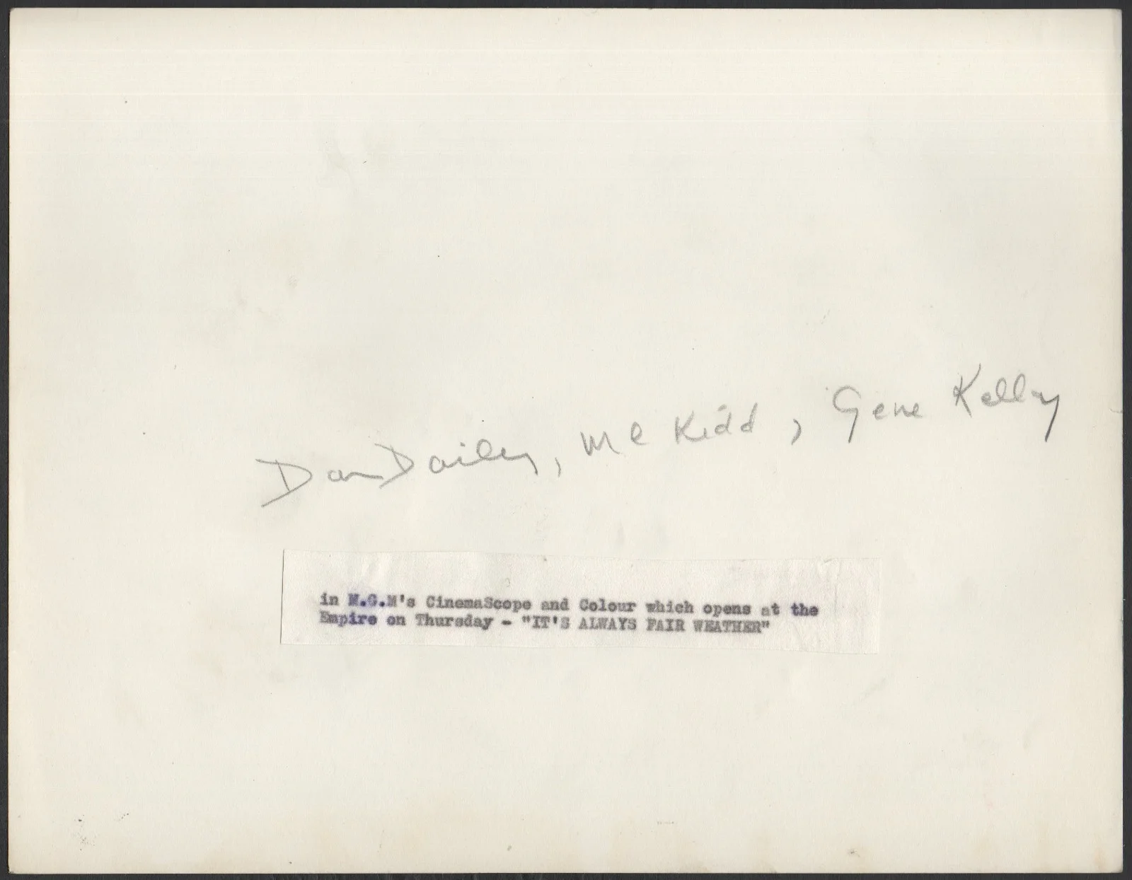 IT’S ALWAYS FAIR WEATHER 1955 Gene Kelly, Dan Dailey, Michael Kidd 2 10x8 STILLS, изображение 2