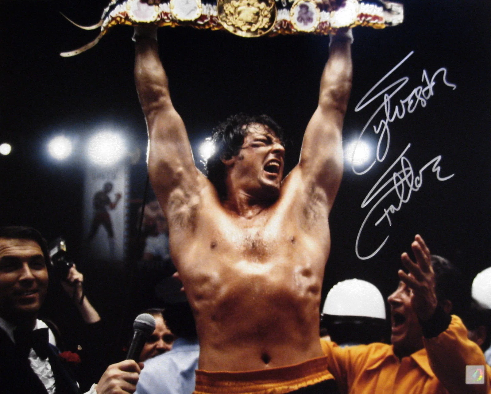 Sylvester Stallone — Sylvester Stallone Rocky Balboa Autographed 16x20 Photo YO ADRIAN ! ASI Proof