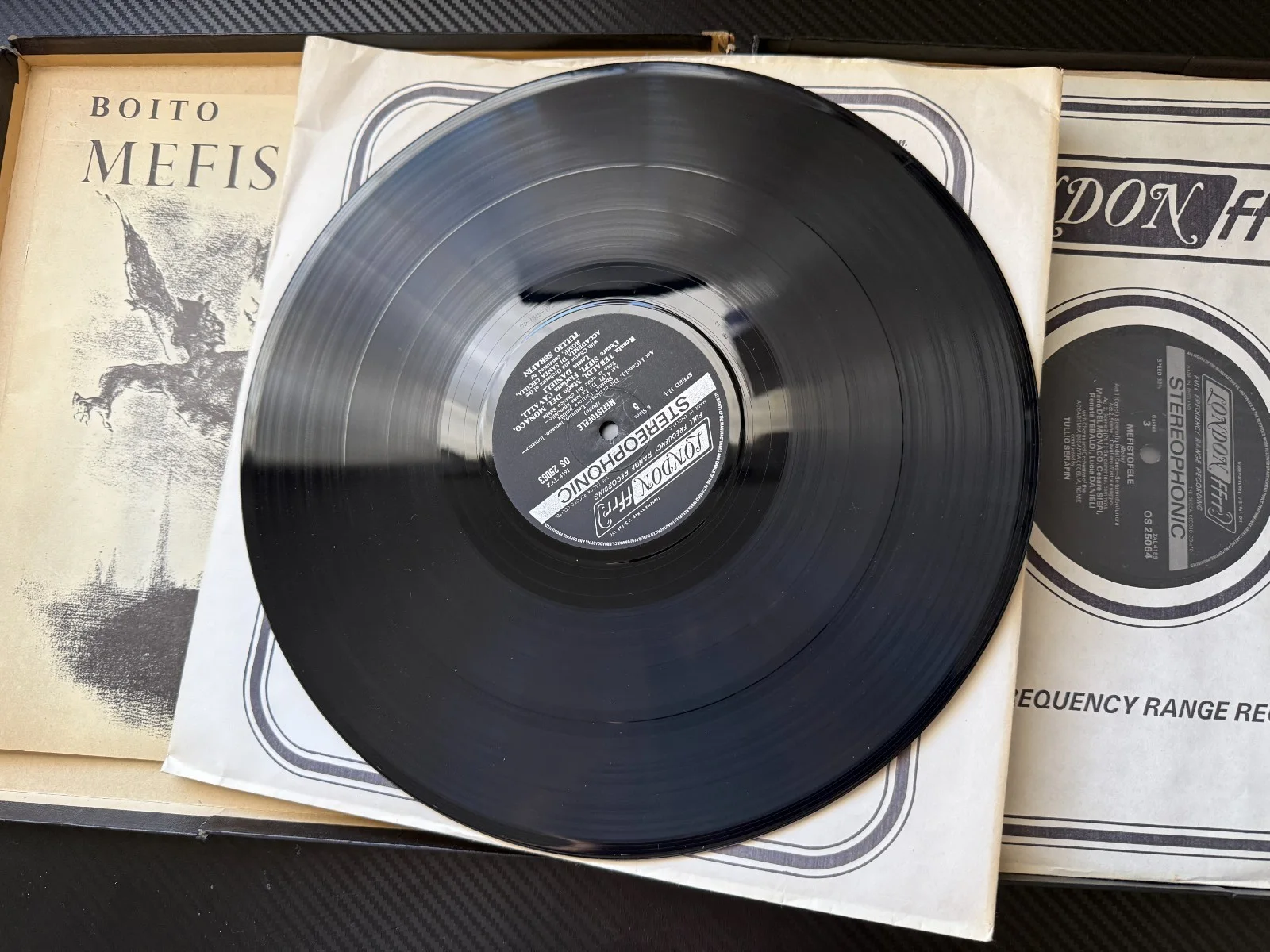 Renata Tebaldi Photo Signed + Vinyl Box Set London ffrr Boito Mefistofele Opera, изображение 4