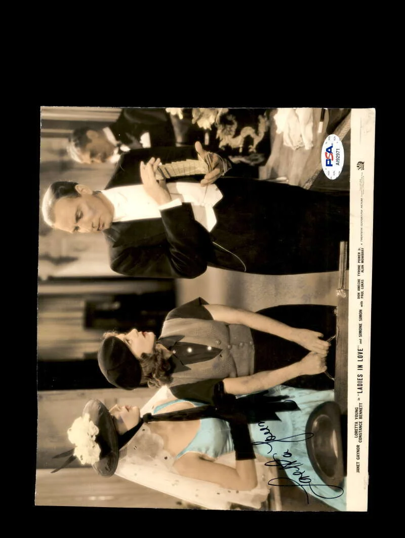 Loretta Young — Loretta Young PSA DNA Coa Signed 7x9 Ladies In Love Photo Autograph