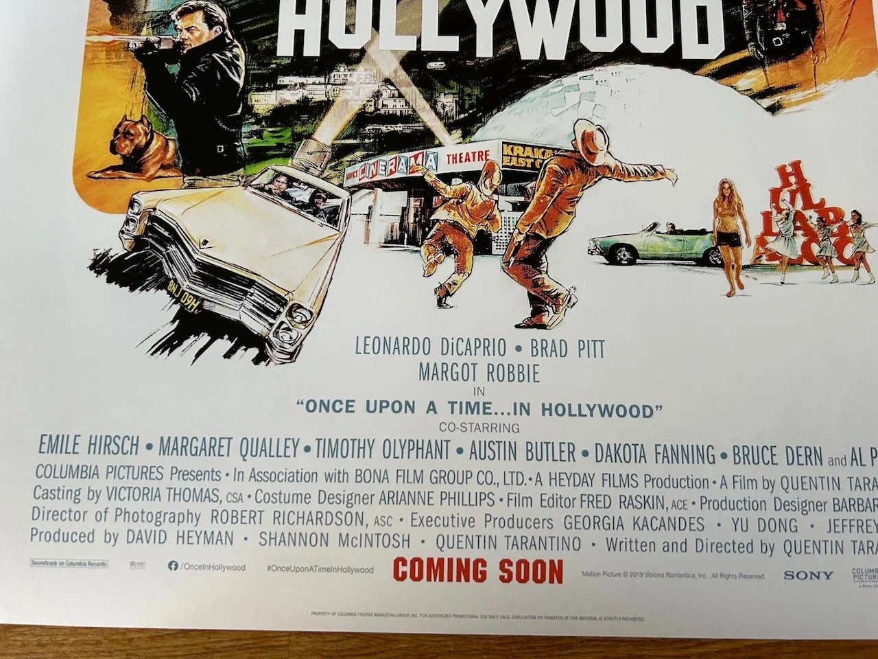 Poster Once Upon A Time In Hollywood 430mm x 640mm bit bigger than A2, image 4