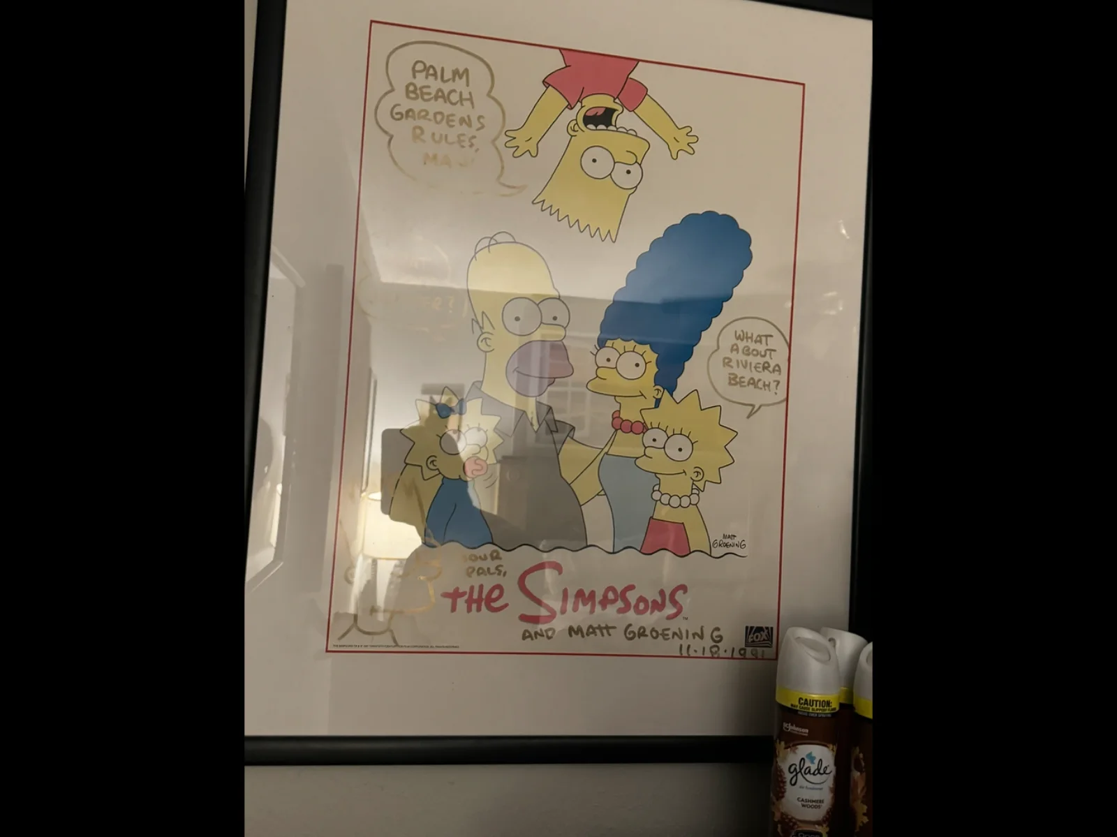 Creator — Matt Groening (Simpsons) Original hand Signed Autographed, image 3