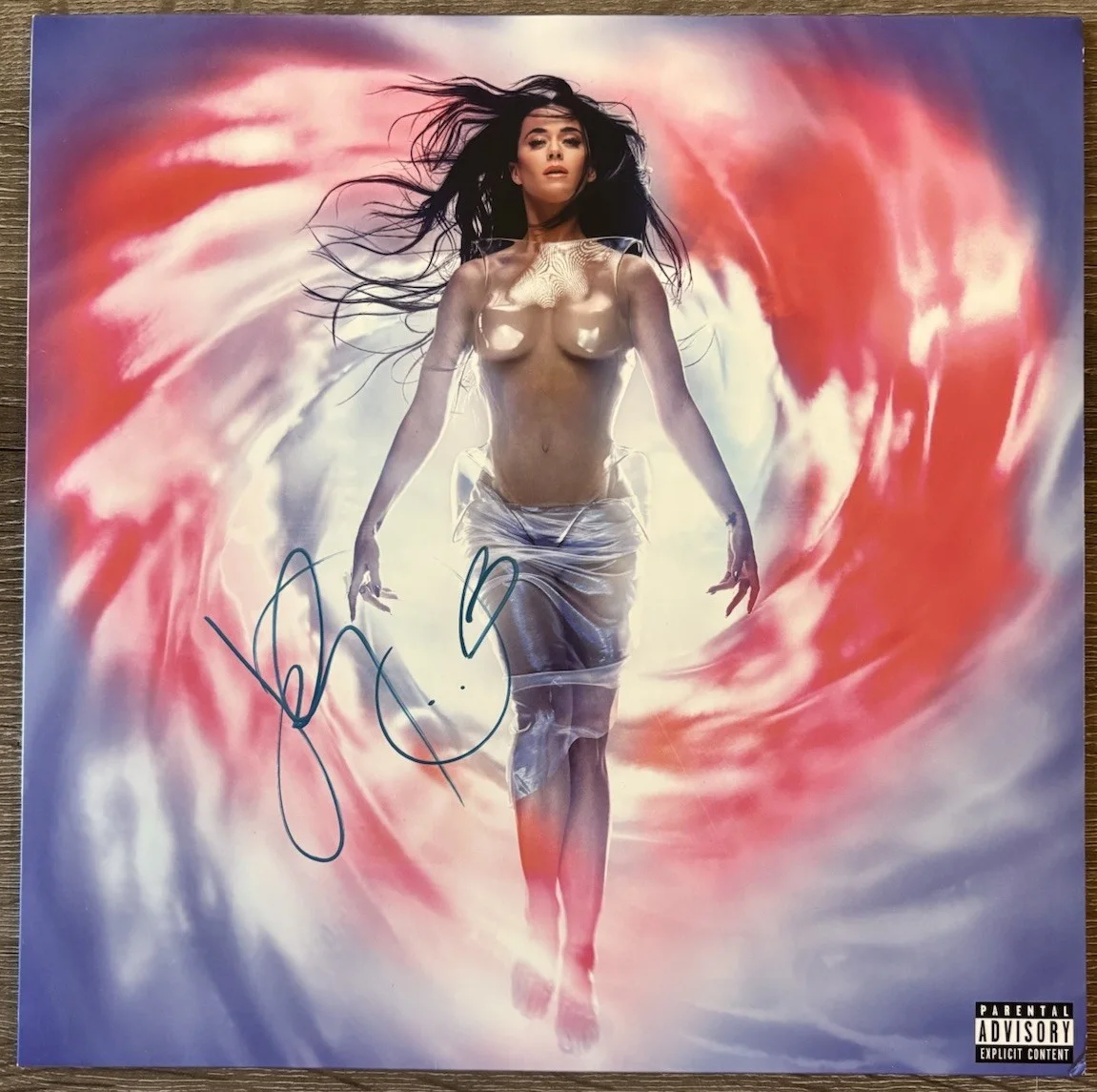 Katy Perry Signed 143 Vinyl LP Beckett Authentic Autographed MUSIC STAR, image 2