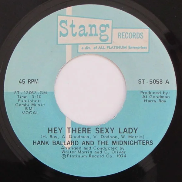 Hank Ballard & The Midnighters - Hey There Sexy Lady / Instrumental, изображение 2