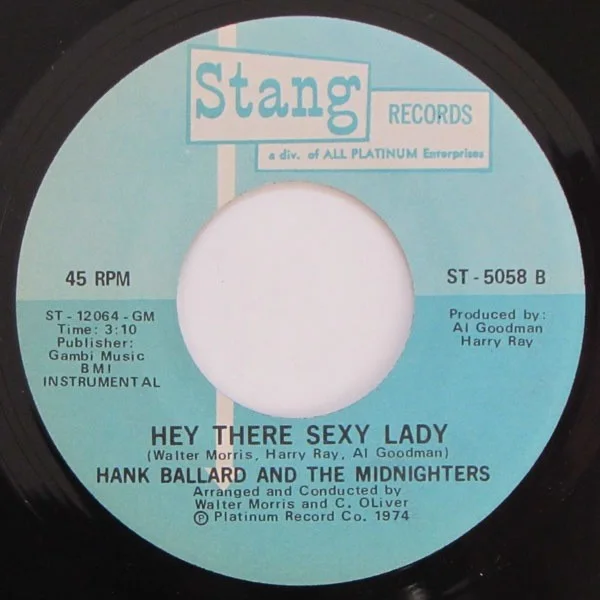 Hank Ballard & The Midnighters - Hey There Sexy Lady / Instrumental, изображение 3