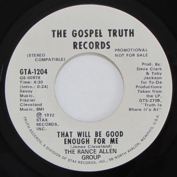 The Rance Allen Group - Showdown / That Will Be Good Enough for Me, image 2