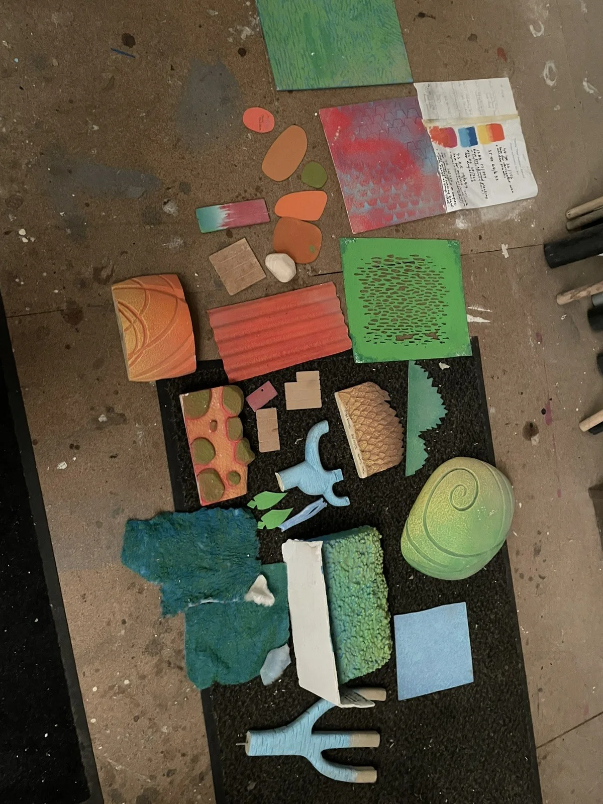 Timmy Time - Production paint samples for various set & Props., image 3