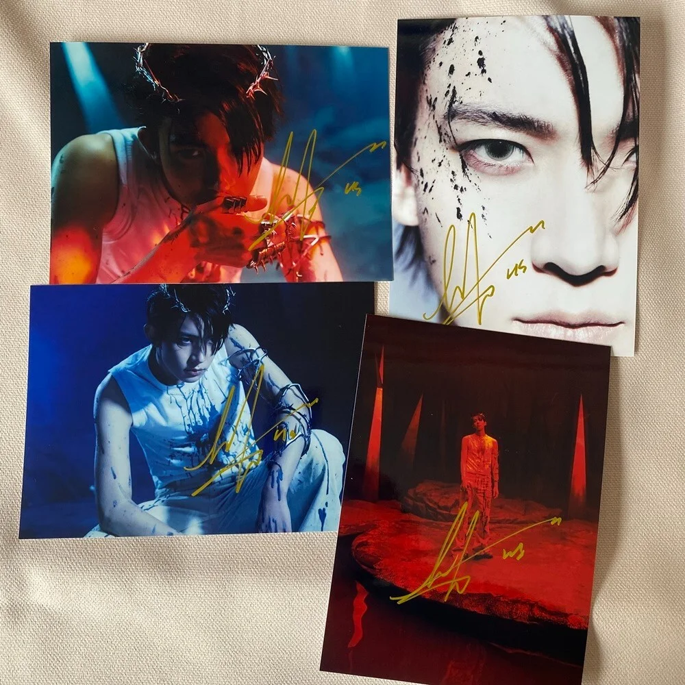 ENHYPEN HEESEUNG Autographed Signed Photo K-POP Collection 5*7 2025, изображение 2