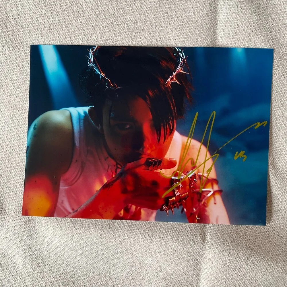 ENHYPEN HEESEUNG Autographed Signed Photo K-POP Collection 5*7 2025, изображение 3
