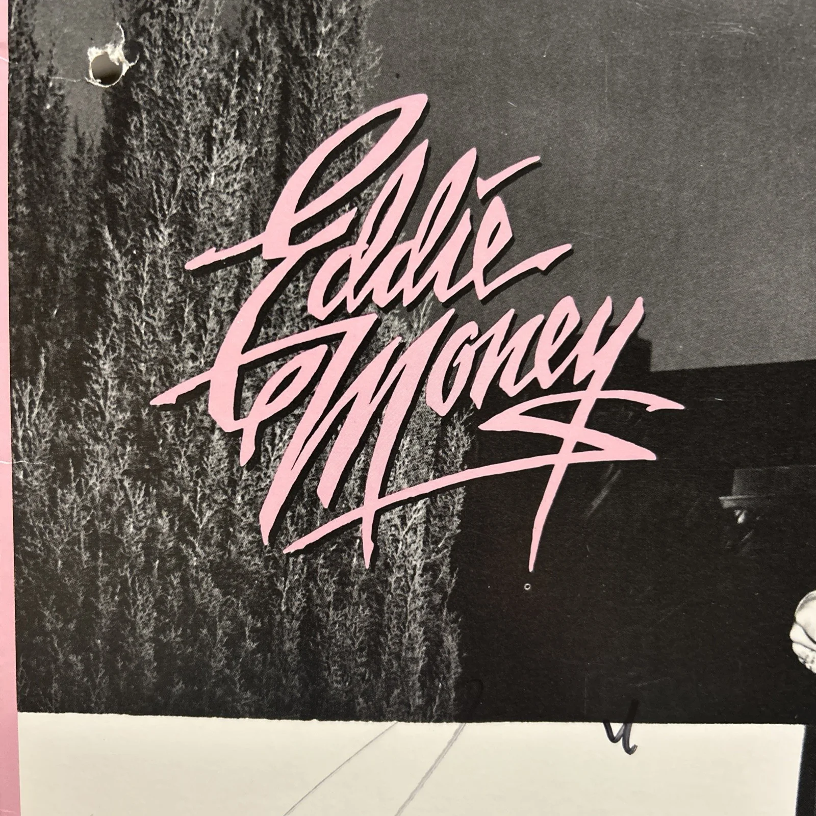 EDDIE MONEY SIGNED VINYL NO CONTROL AUTOGRAPH ALBUM RECORD LP, изображение 3