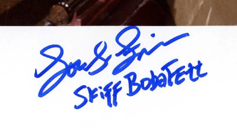 LOUIS FRIEDMAN SIGNED 11x14 PHOTO + SKIFF BOBA FETT STAR WARS RARE BECKETT BAS, изображение 2