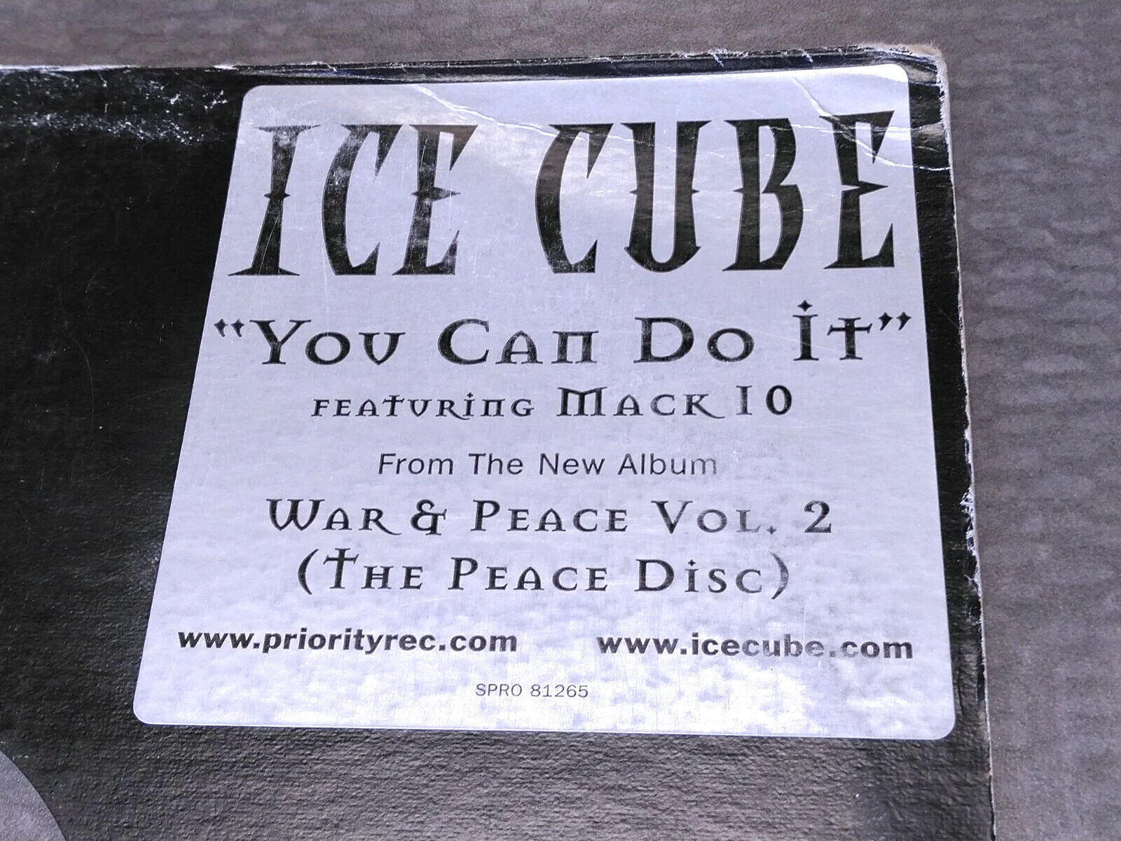 ICE CUBE Signed AUTOGRAPHED You Can Do It 1999 12" Vinyl LP EXACT PROOF Rap RSD, image 4