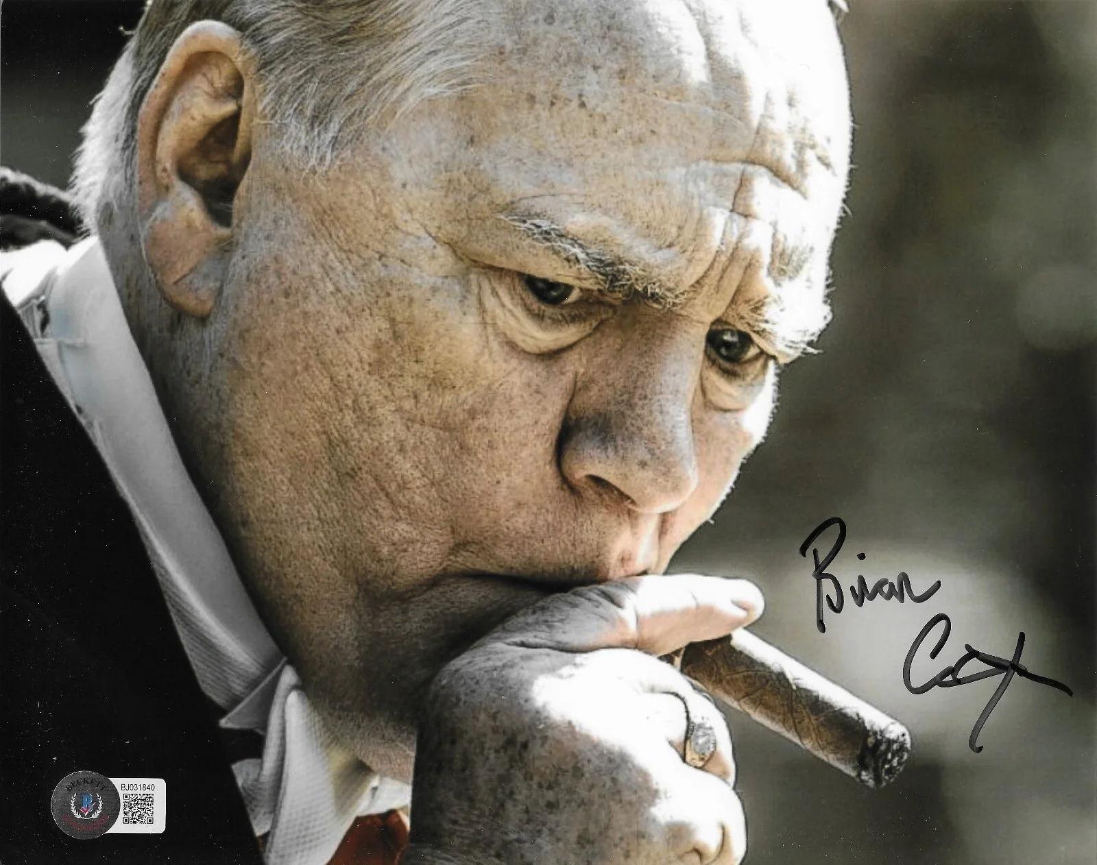Brian Cox — Brian Cox Signed 8x10 Photo BAS Autographed Churchill Succession