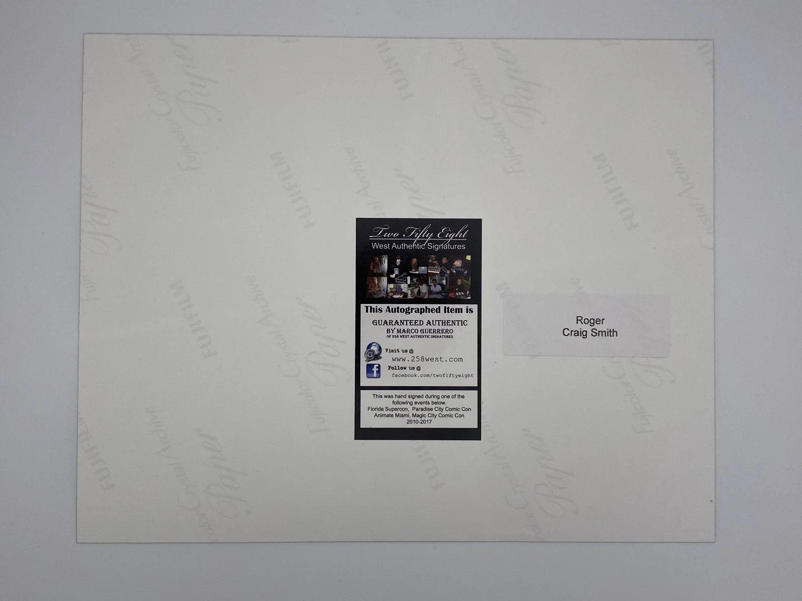 Roger Craig Smith — Roger Craig Smith Signed Photo 258 West Authentic Sonic Batman Captain America, image 2
