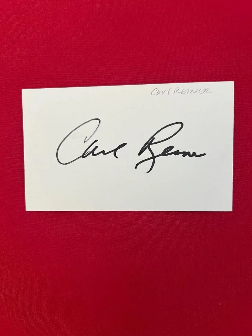 Carl Reiner Signed/Autographed 3x5 Index Card Dick Van Dyke Show, изображение 2