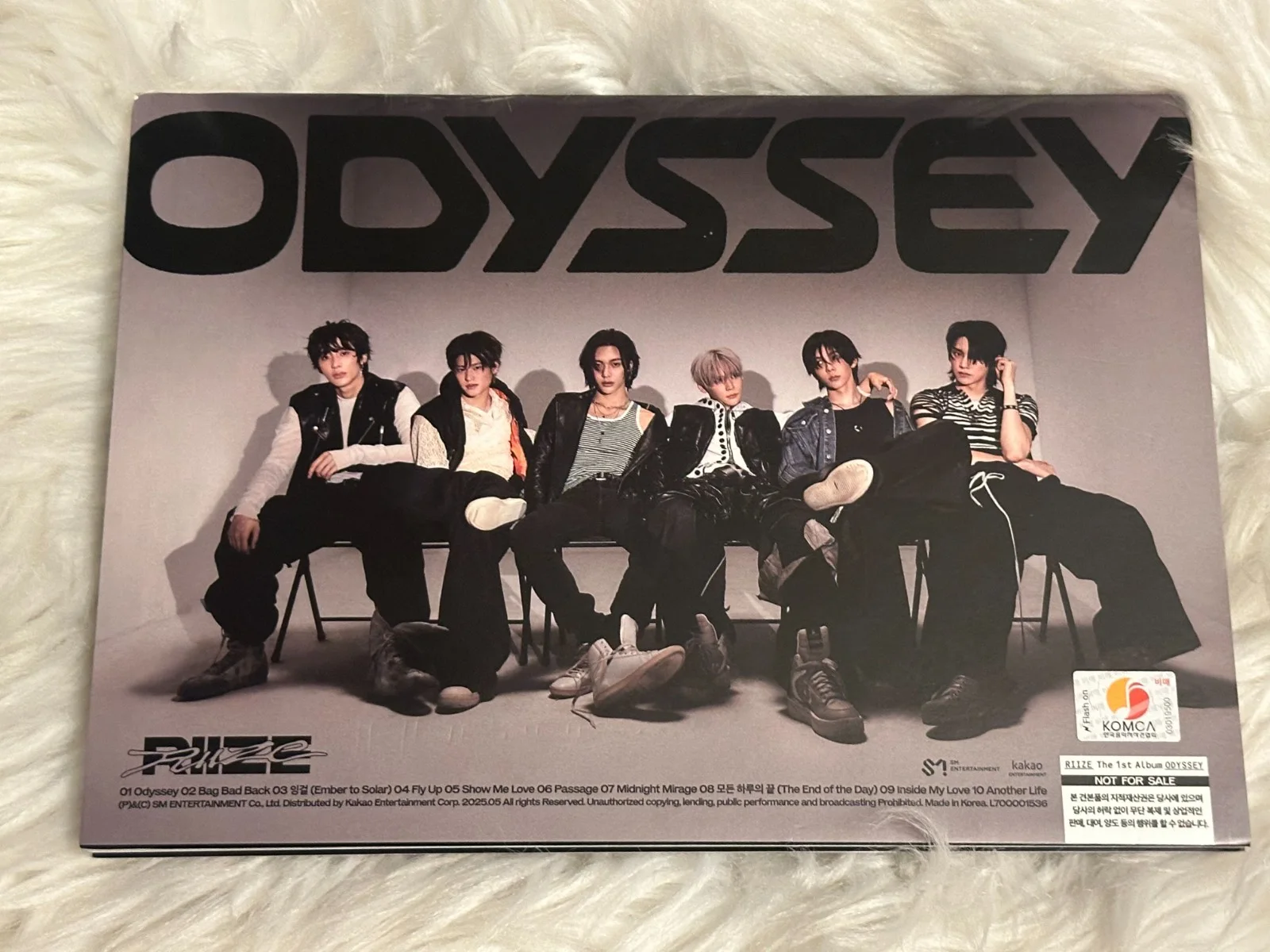 RIIZE [ODYSSEY] - ALL MEMBER Autograph(Signed) PROMO ALBUM KPOP, изображение 3
