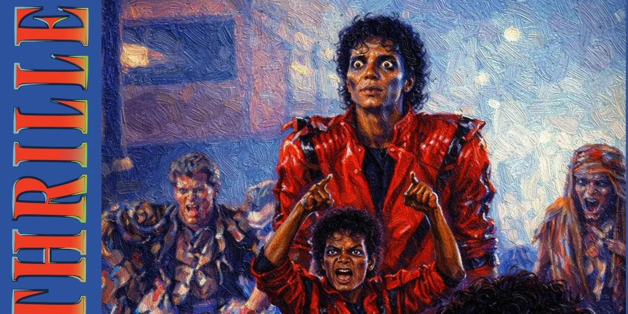 Michael Jackson Oil Painting Paint. cut signature Thriller posters, изображение 3