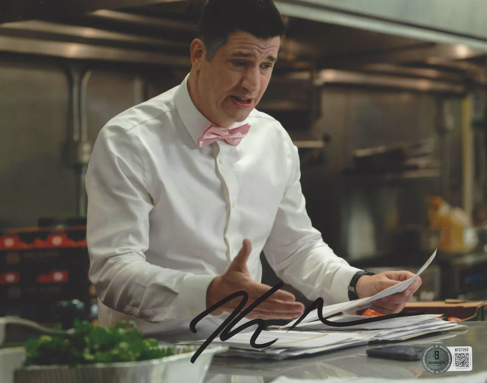 KEN MARINO SIGNED 'PARTY DOWN' 8x10 PHOTO TV SHOW ACTOR BECKETT BAS COA, изображение 2