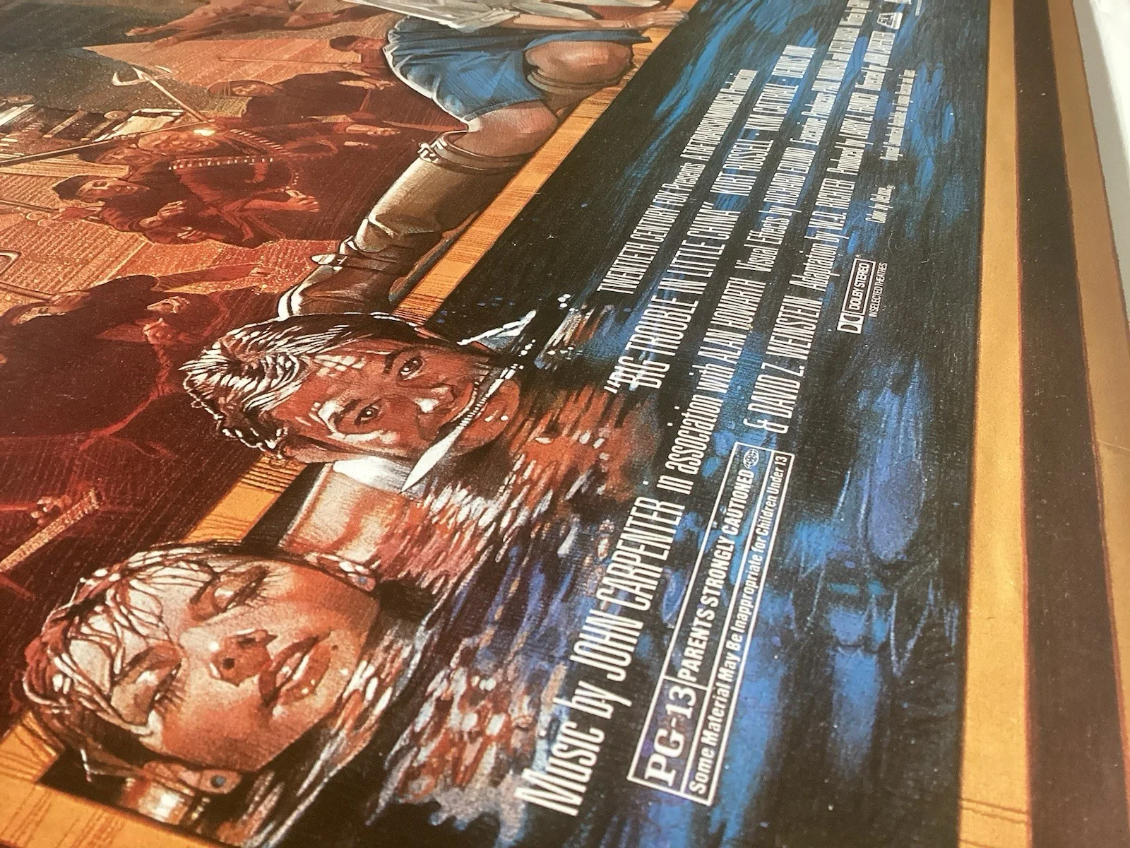 BIG TROUBLE IN LITTLE CHINA Kurt Russell Poster One Sheet ReRelease Poster, image 2