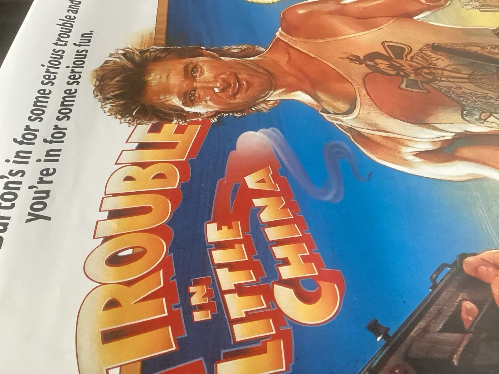 BIG TROUBLE IN LITTLE CHINA Kurt Russell Poster One Sheet ReRelease Poster, image 4