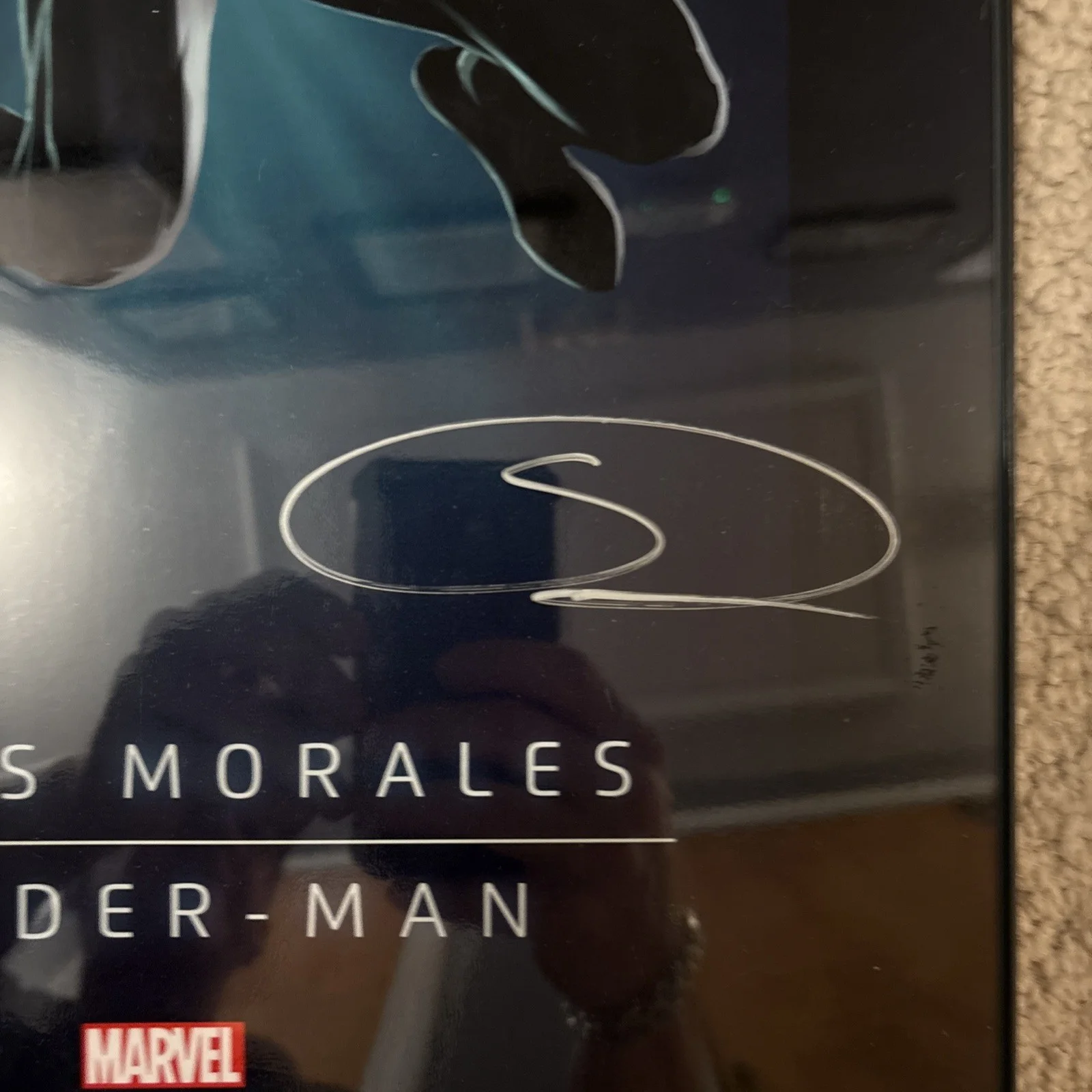 Shameik Moore — Shameik Moore Signed Spider-12x18 JSA 2015 Marvel Miles Morales, image 2