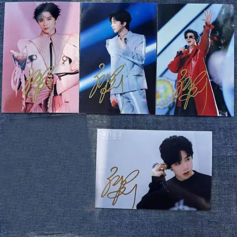 New Liu Yuning 刘宇宁 Autographed Signed Photo Cards, image 2