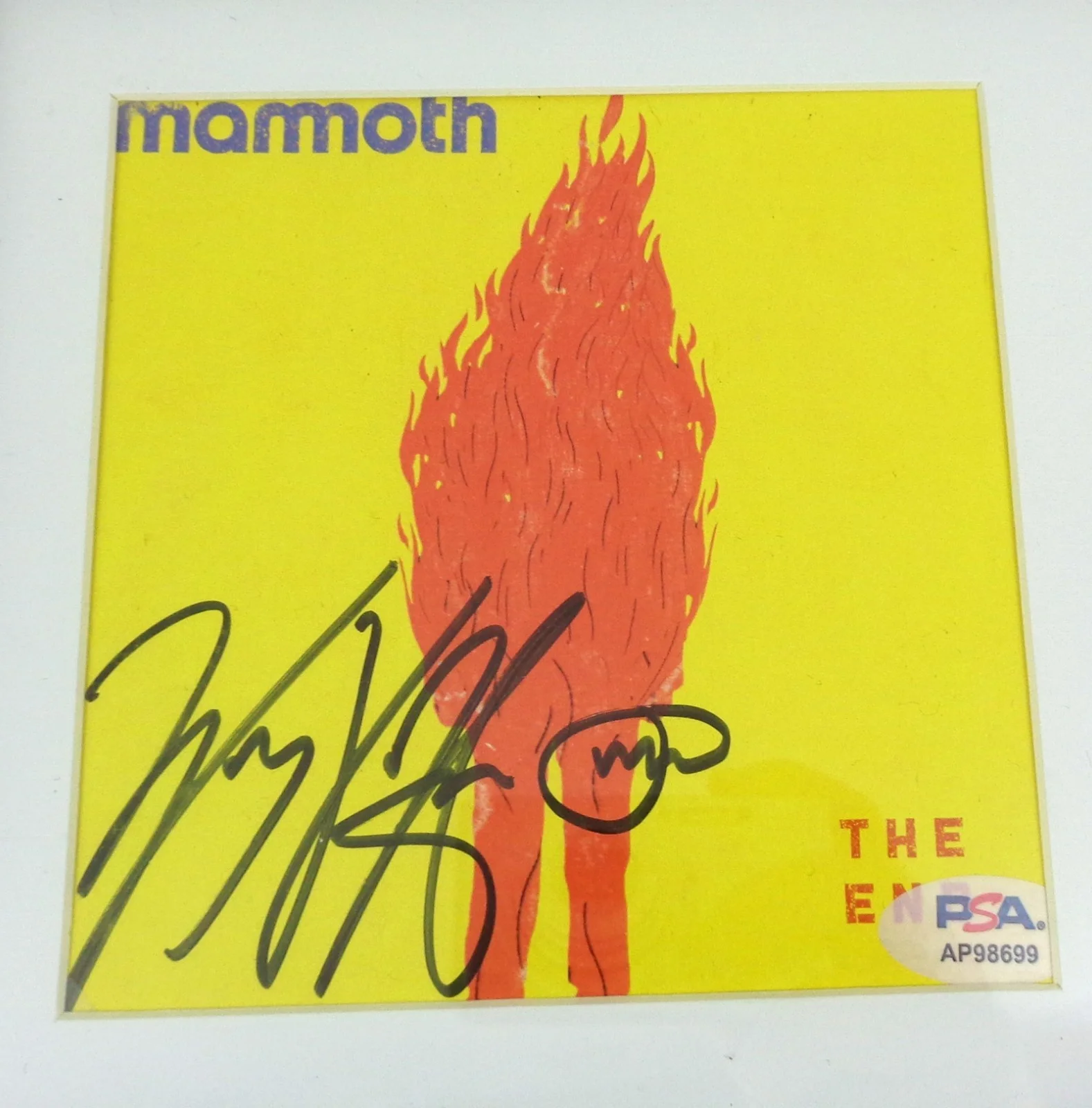 Wolfgang Van Halen — Wolfgang Van Halen WVH Signed Autograph Mammoth The End CD Framed PSA/DNA COA, image 2
