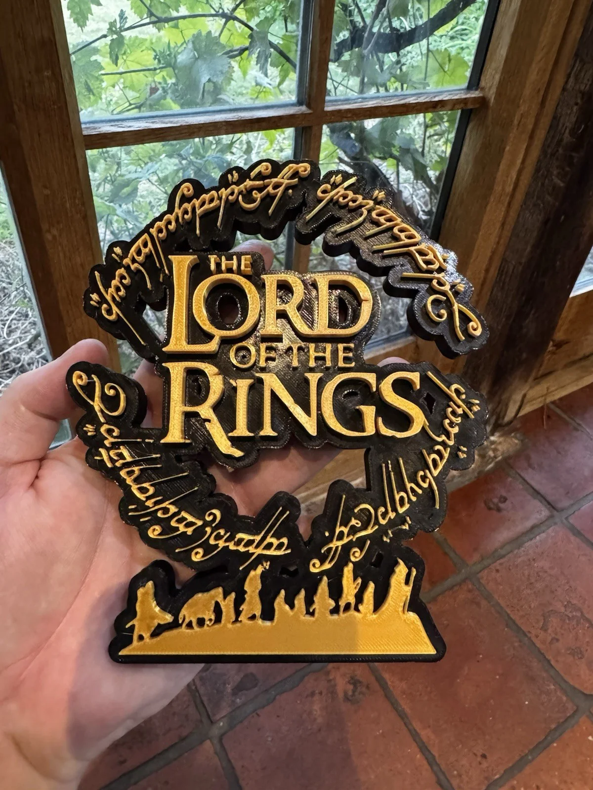 LORD OF THE RINGS | Sign | Logo | Plaque | Freestanding | LOTR., изображение 2