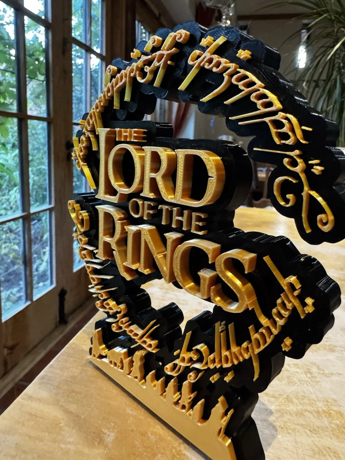 LORD OF THE RINGS | Sign | Logo | Plaque | Freestanding | LOTR., изображение 3