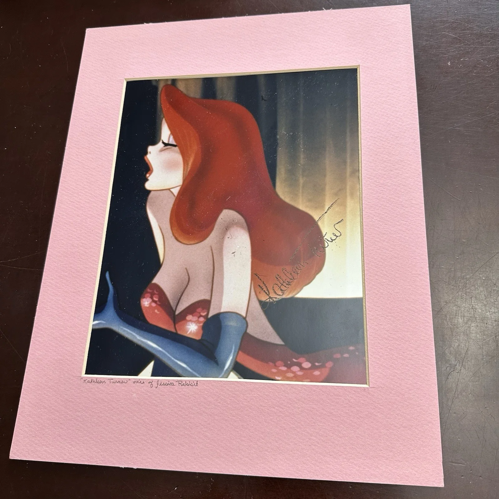 Kathleen Turner — Jessica Rabbit KATHLEEN TURNER Signed 8x10 PHOTO Autographed Roger Print Custom, изображение 2