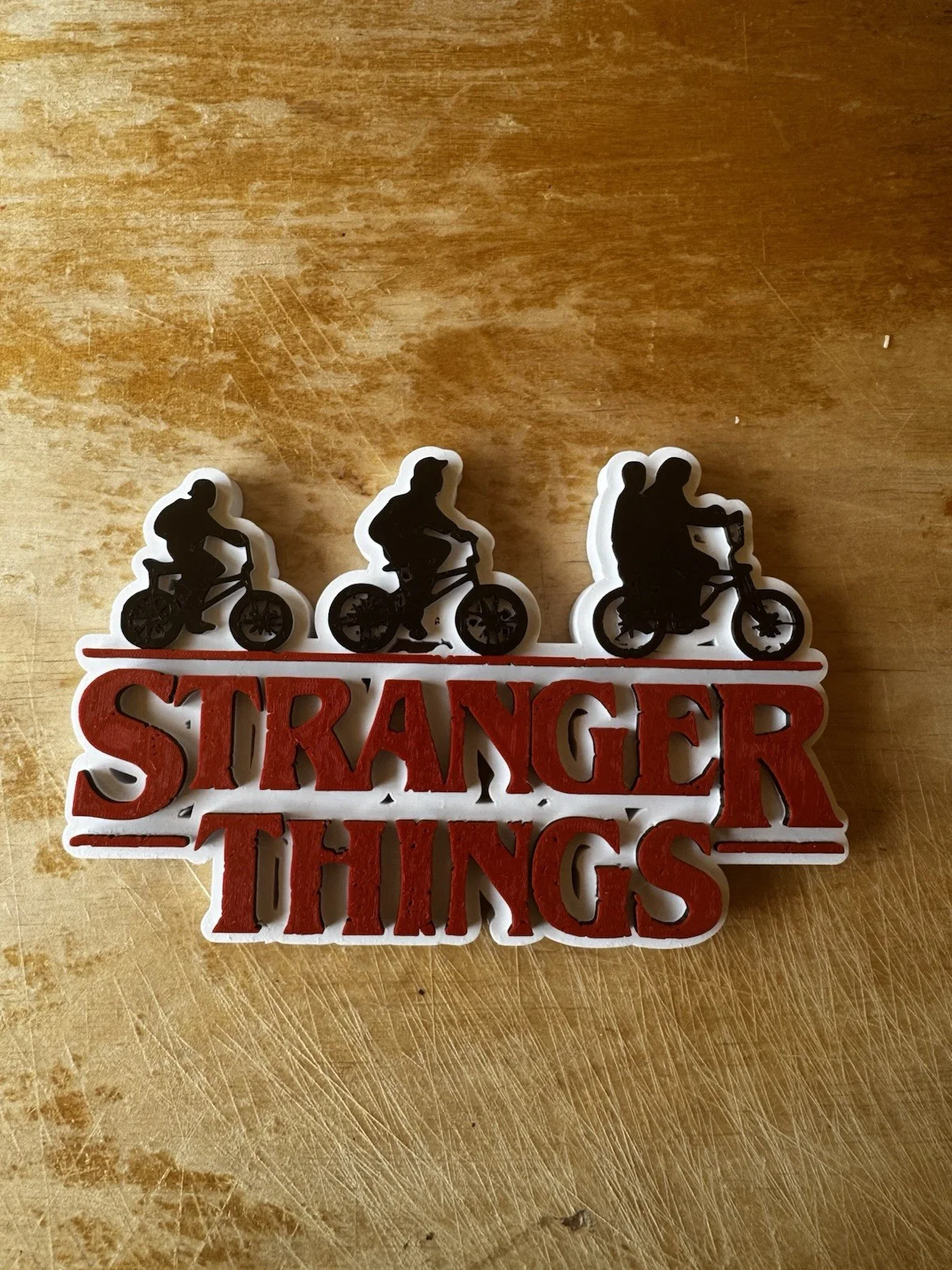 🚲 Stranger Things-Inspired 3D Printed Sign – Retro Sci-Fi Style Display., image 2