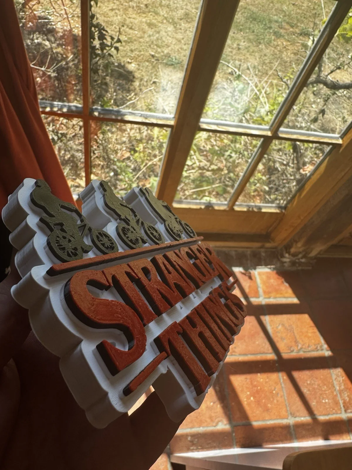 🚲 Stranger Things-Inspired 3D Printed Sign – Retro Sci-Fi Style Display., image 3