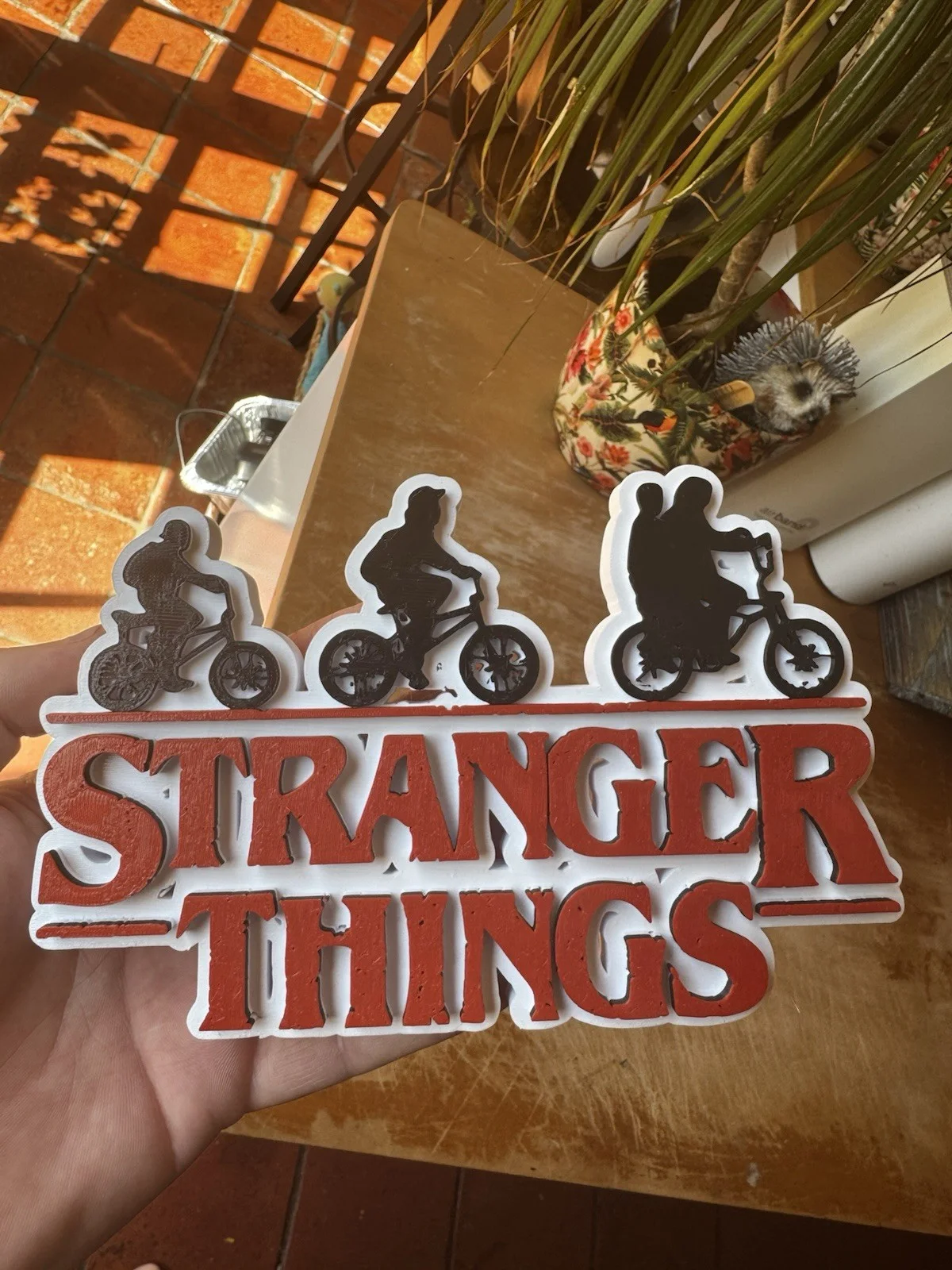 🚲 Stranger Things-Inspired 3D Printed Sign – Retro Sci-Fi Style Display., image 4
