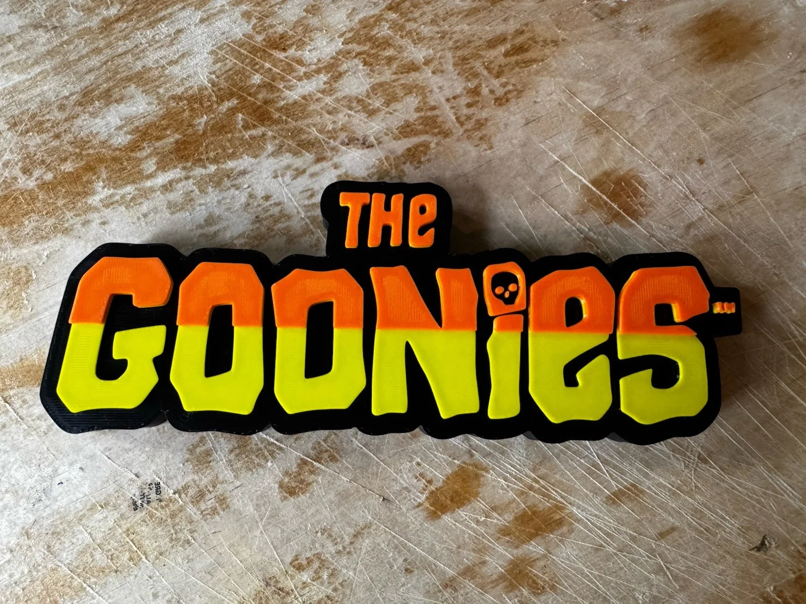 The Goonies | Logo | Sign | Movie | 3D Printed | Collectors 25cm., изображение 5
