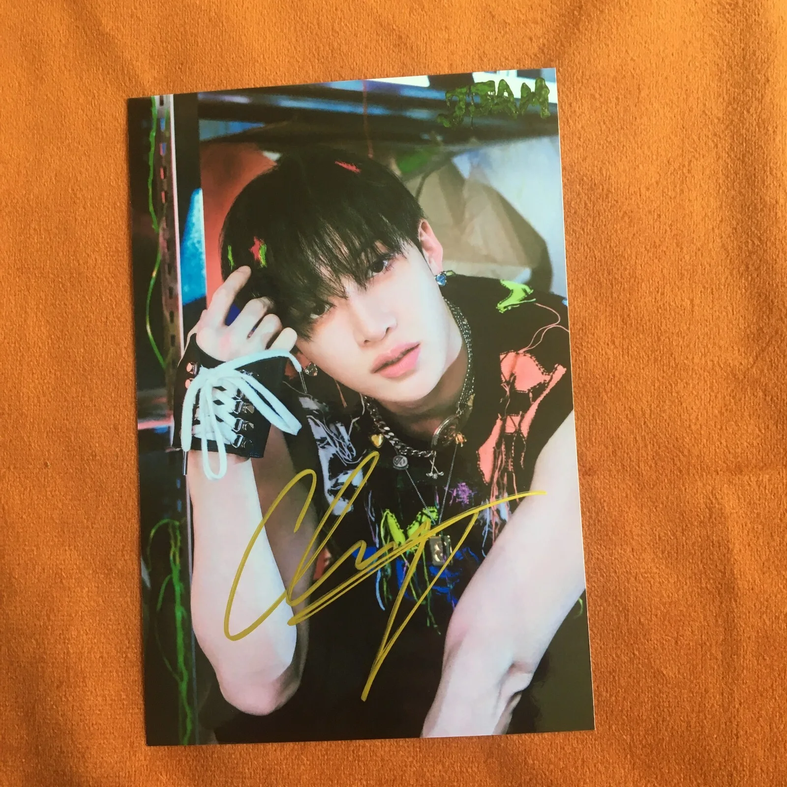 SALE Stray Kids BANG CHAN Photo JJAM Autographed K-POP Collection 4*6 2024, изображение 3