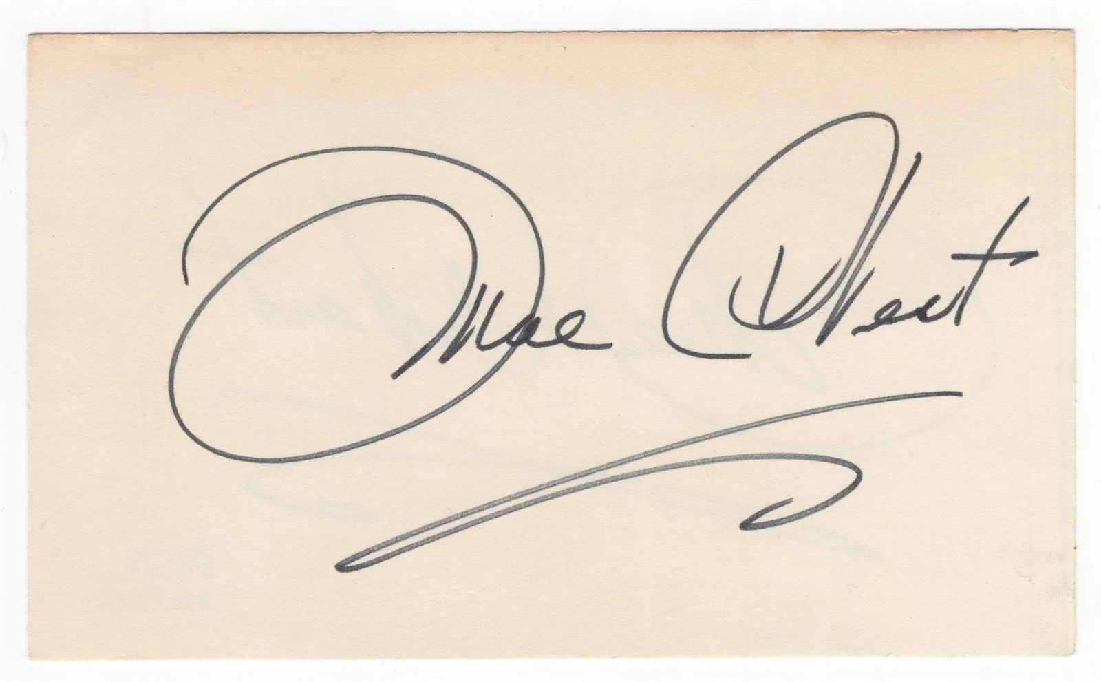 May West — MAY WEST Double Signed Index Card PSA/DNA American Actress, image 2