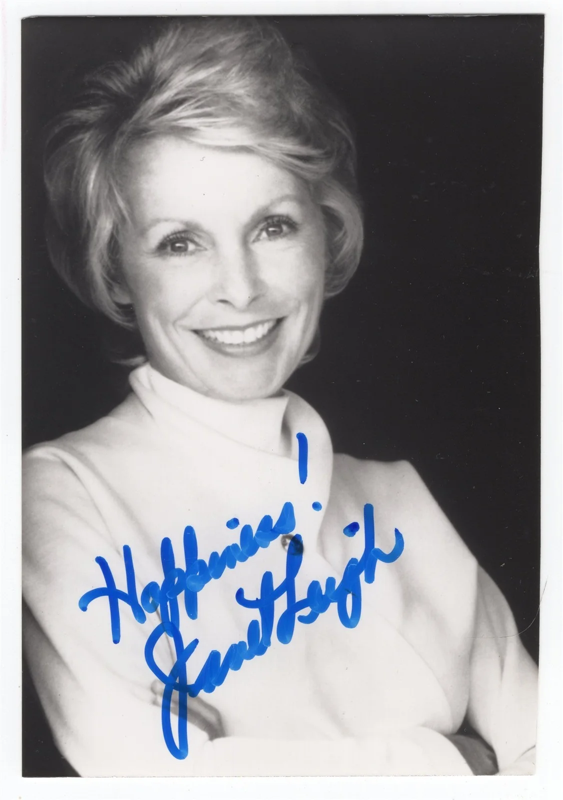 Janet Leigh — JANET LEIGH Autographed 3x5 Photograph PSA/DNA American Actress