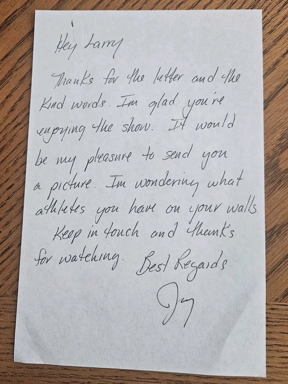 John Leguizamo — Jay Bontatibus signed 8x10 photo & letter, General Hospital, Y&R actor-dec. 2017, image 4