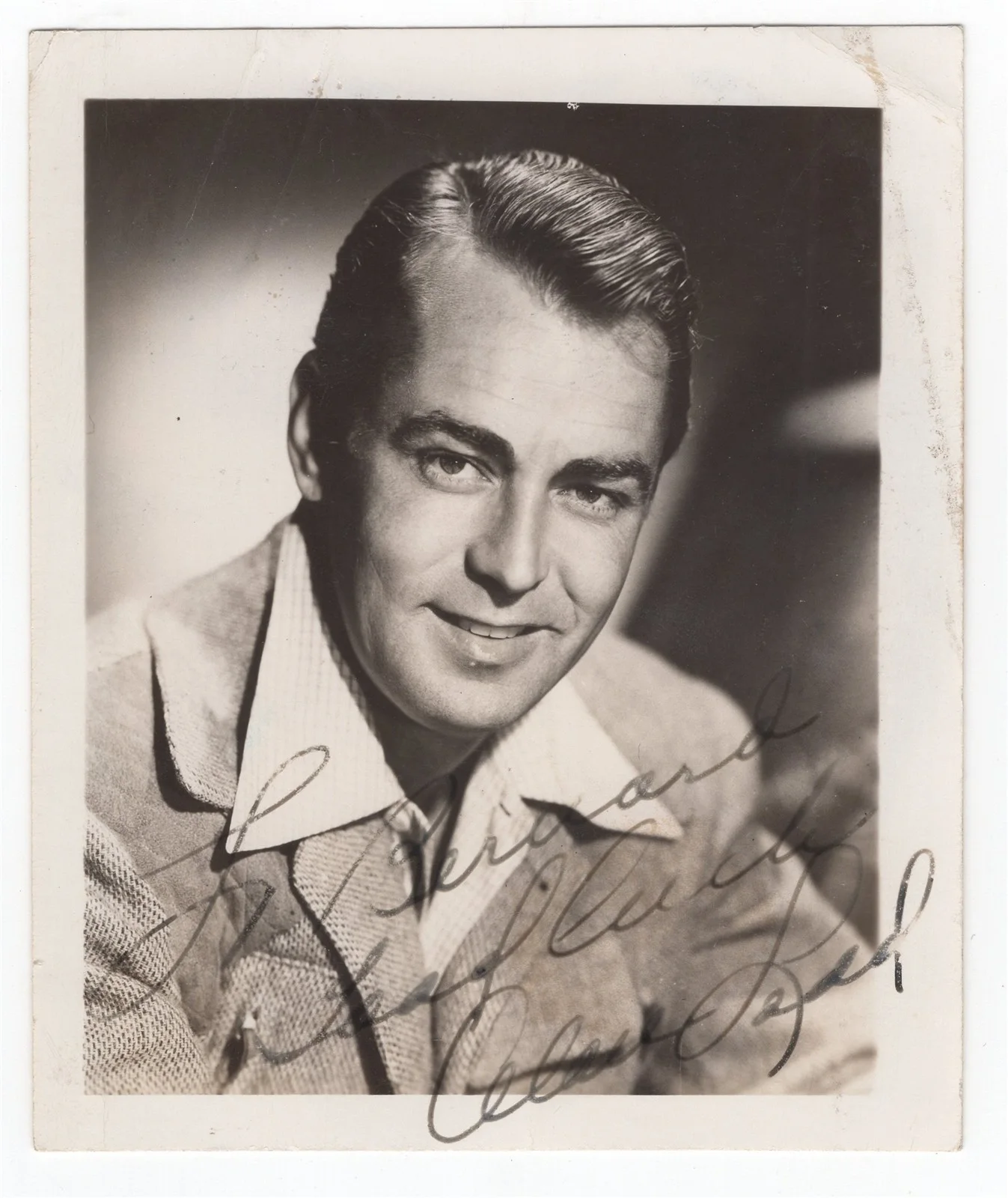 ALAN LADD — ALAN LADD Signed 3x4 Photo PSA/DNA American Actor