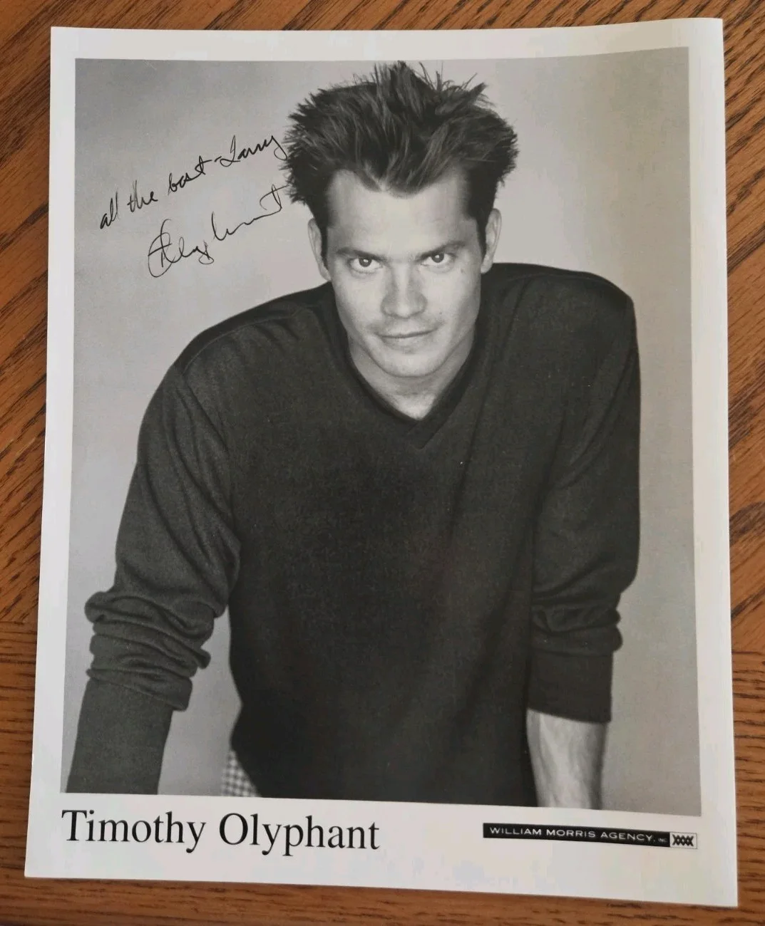 Timothy Olyphant — Timothy Olyphant signed autographe vintage early 8"x10" photo, "Deadwood" actor
