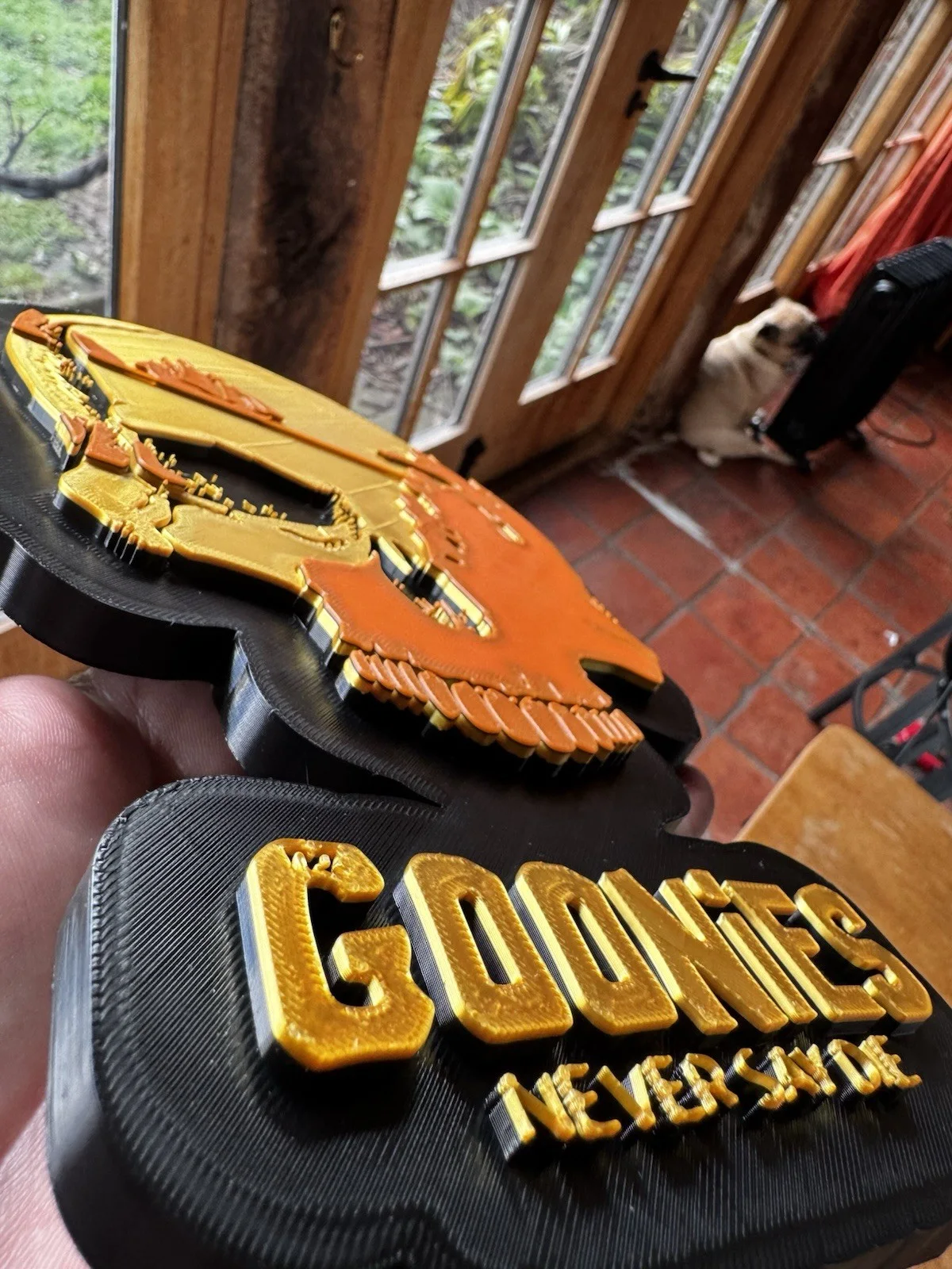 Goonies Never Say Die Skull Plaque | 3D Printed Movie Tribute Display., изображение 2