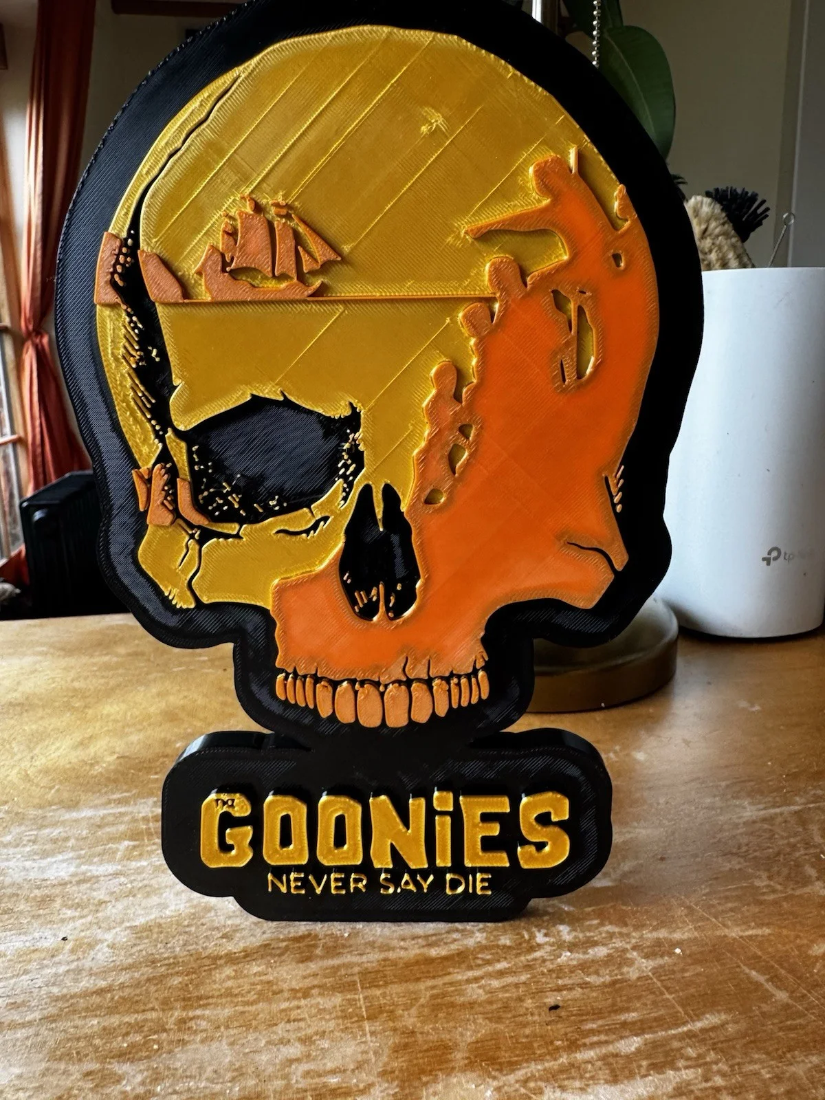 Goonies Never Say Die Skull Plaque | 3D Printed Movie Tribute Display., изображение 4