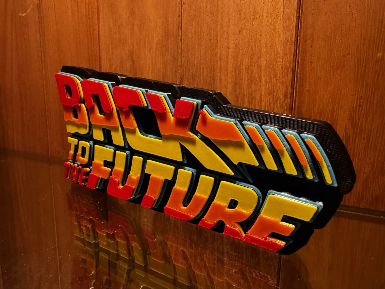 Back to the Future Logo 3D Printedl Sign | Retro Movie Memorabilia., изображение 2