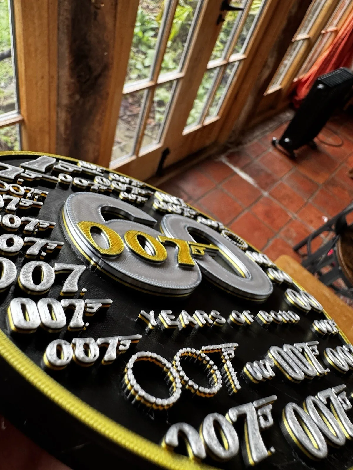 James Bond 60 Years 007 Style Plaque | 3D Printed Anniversary Display., image 2
